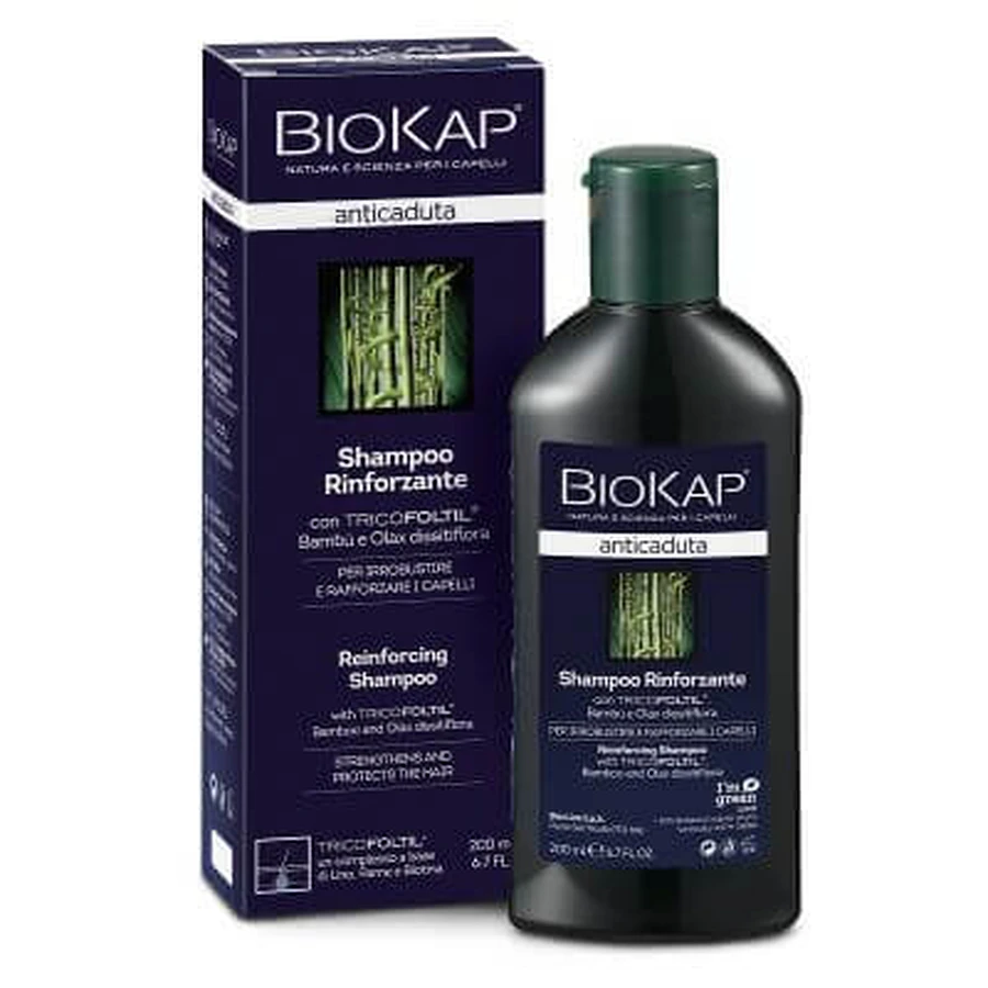 Biokap haaruitval versterkende shampoo met tricobiotische nieuwe formule 200 ml