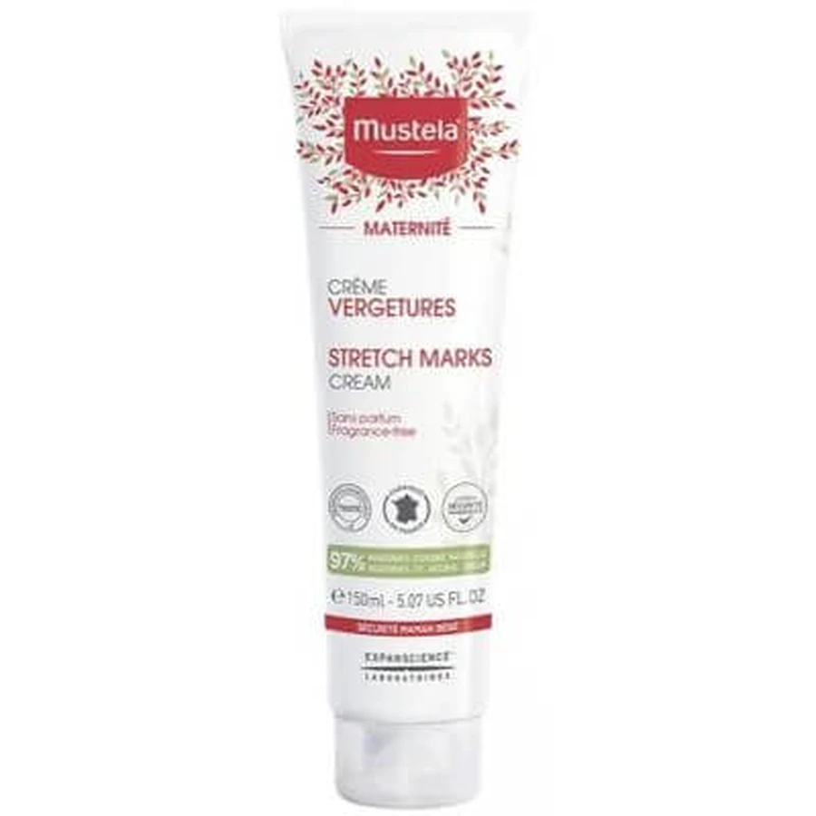 Mustela new stretch mark cream without fragrance 150 ml