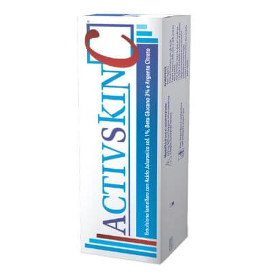 Actieve huidemulsie met hyaluronzuur 1% beta glucan 3% en zilvercitraat 30 ml