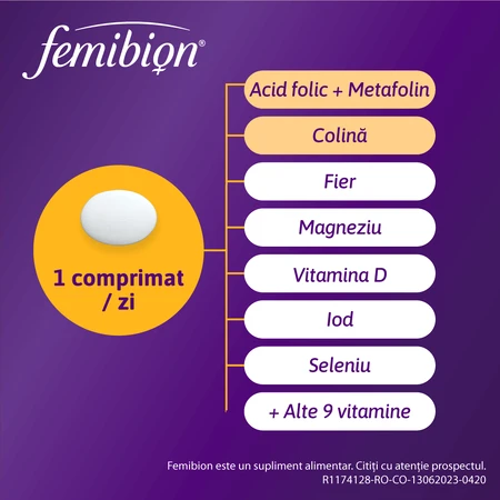 Femibion 1 - Planning and Pregnancy, 28 film-coated tablets, Dr. Reddys