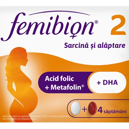 Femibion 2 zwangerschap en borstvoeding, 28 tabletten + 28 capsules, Dr. Reddys