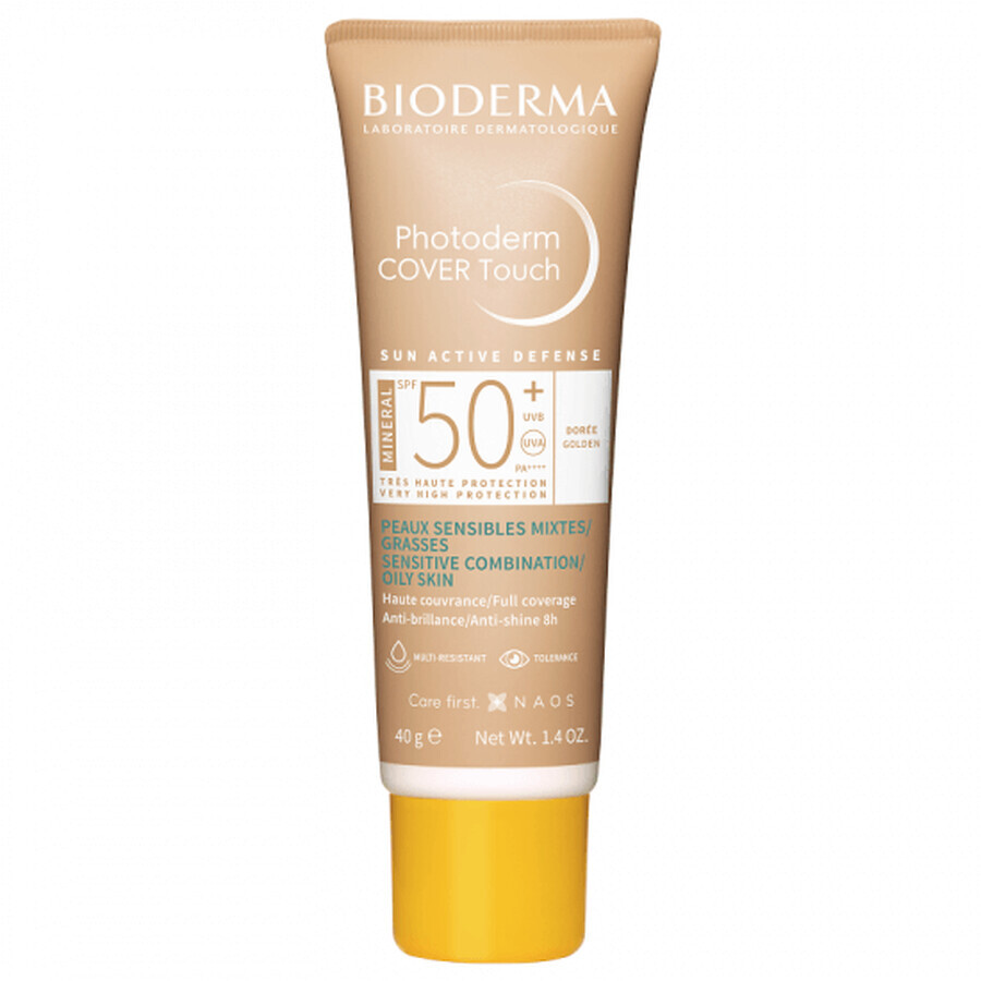 Bioderma Photoderm Fluid Cover Touch with SPF50+ gold, 40g