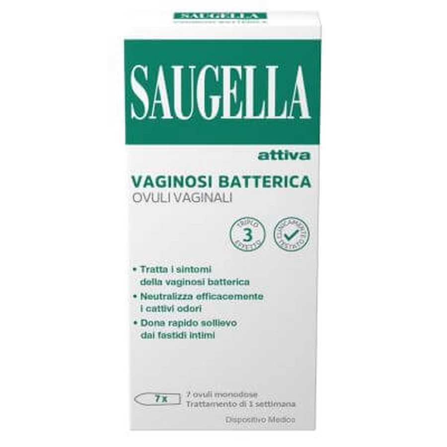 Saugella active bacterial vaginosis 7 vaginal ovules