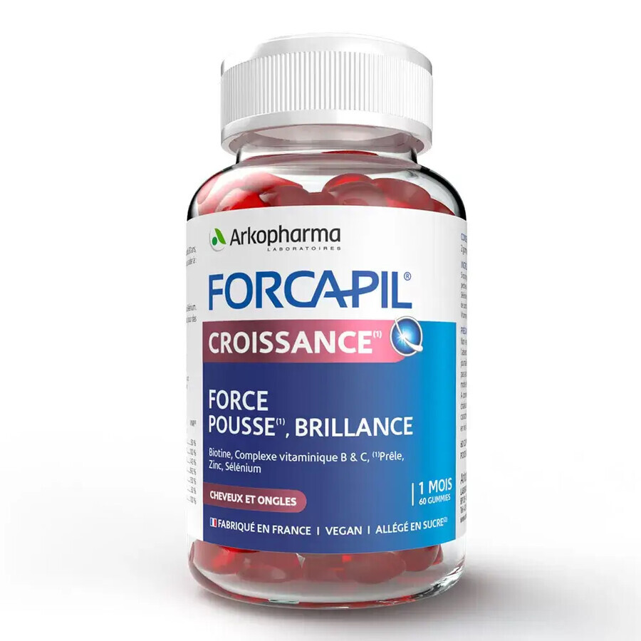Forcapil Ergänzung für das Haarwachstum, 60 Gelees, Arkopharma