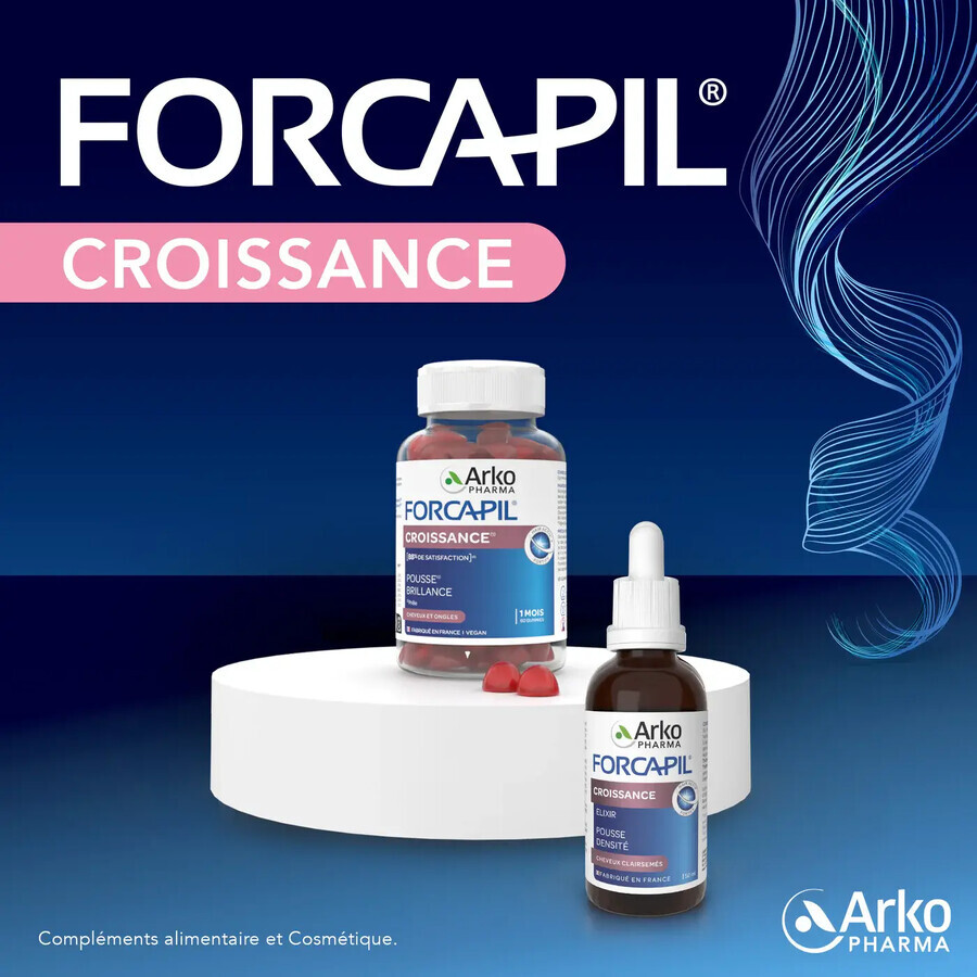 Forcapil Ergänzung für das Haarwachstum, 60 Gelees, Arkopharma