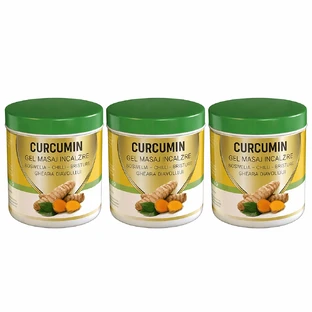 Curcumine verwarmende massage gel, 3x275 ml, Praemium
