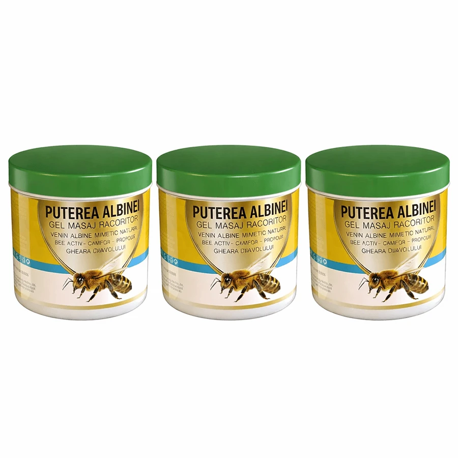 Bee Power Verkoelende Massagegel 3x275 ml, Praemium