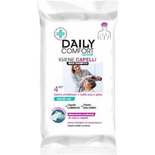 Daily comfort senior shampoo doekjes 4 stuks