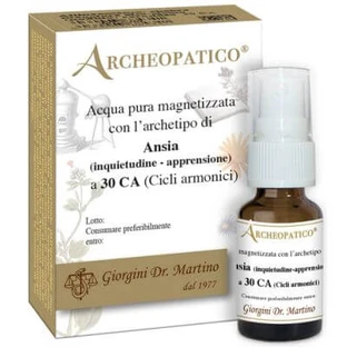 Eau pure magnétisée archéopathique avec archétype anxiété angoisse et inquiétude à 30 cycles harmoniques 10 ml