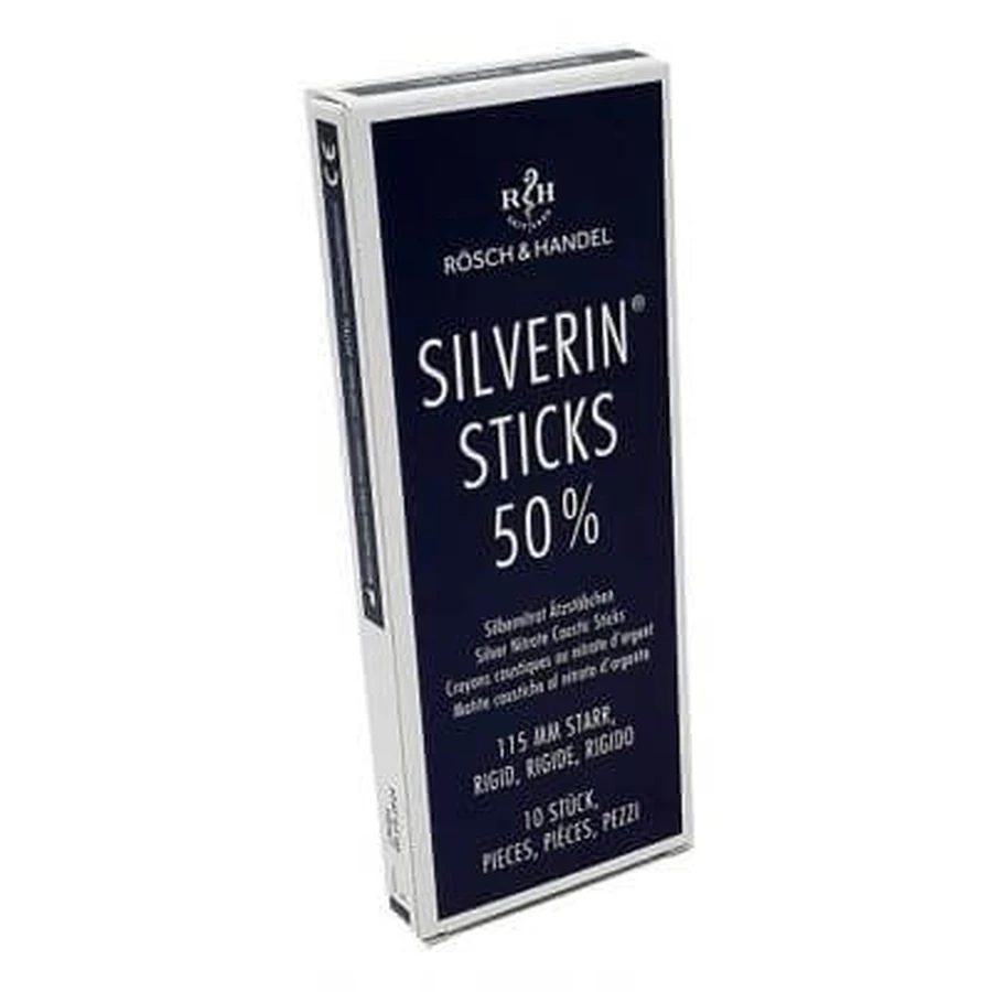 Bijtend potlood zilvernitraat zilvernitraat 50% stijf lengte 115 mm 10 stuks
