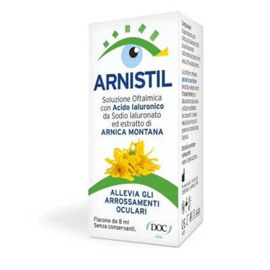 Arnistil solution ophtalmique d'acide hyaluronique 0,2% + extrait d'arnica montana 0,1% flacon 8 ml
