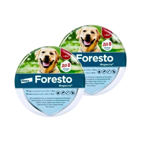 Foresto halsband voor grote honden, 2 stuks, Bayer Vet