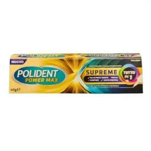 Polident power max supreme all-in-one denture adhesive cream 40 g