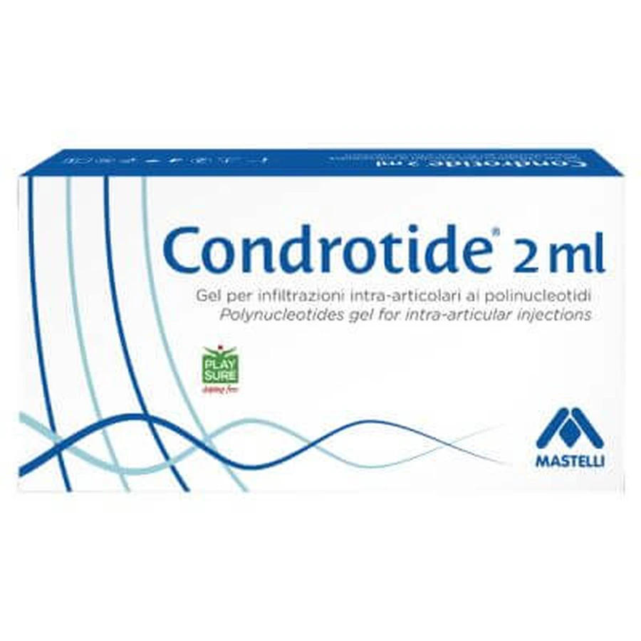 Intra-articular syringe Chondrotide polynucleotide gel 2% 2 ml