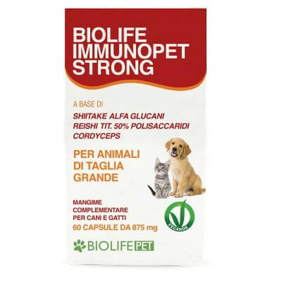 Biolife immunopet krachtig 60 capsules