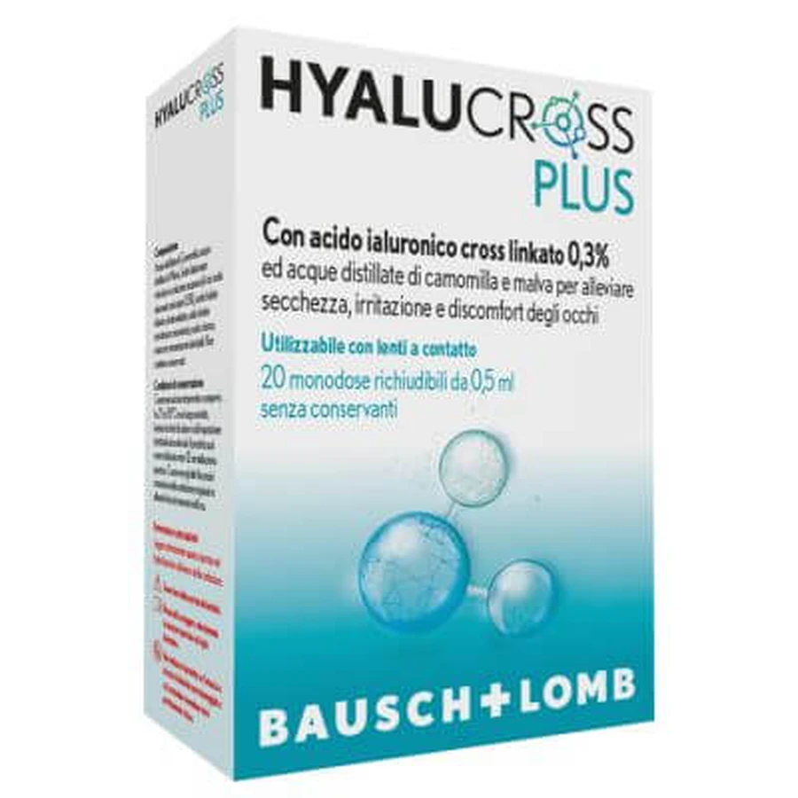 Hyalucross plus 20 injectieflacons met één dosis van 0,5 ml