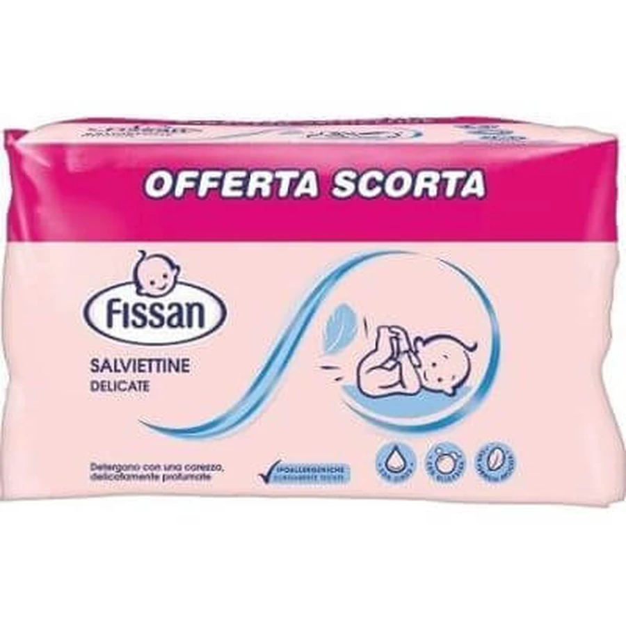 Fissan Delicate wipes bipack 65 pieces