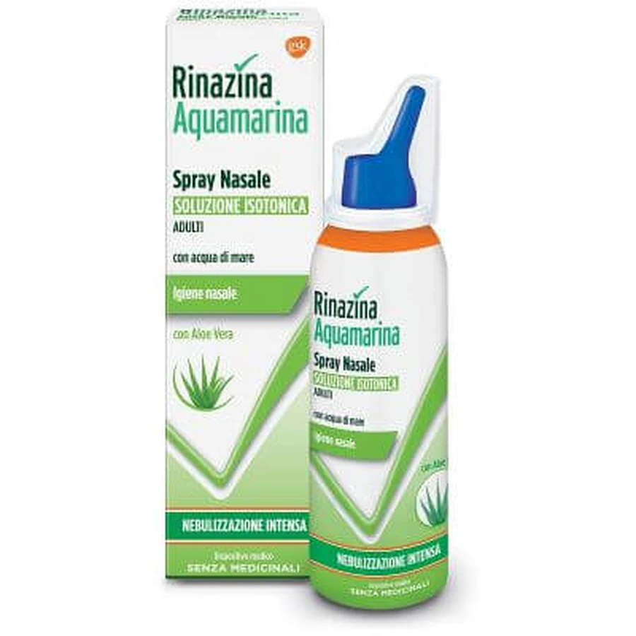 Rinazine aquamarine aquamarine isotonic aloe intensive nebulizing spray 100 ml