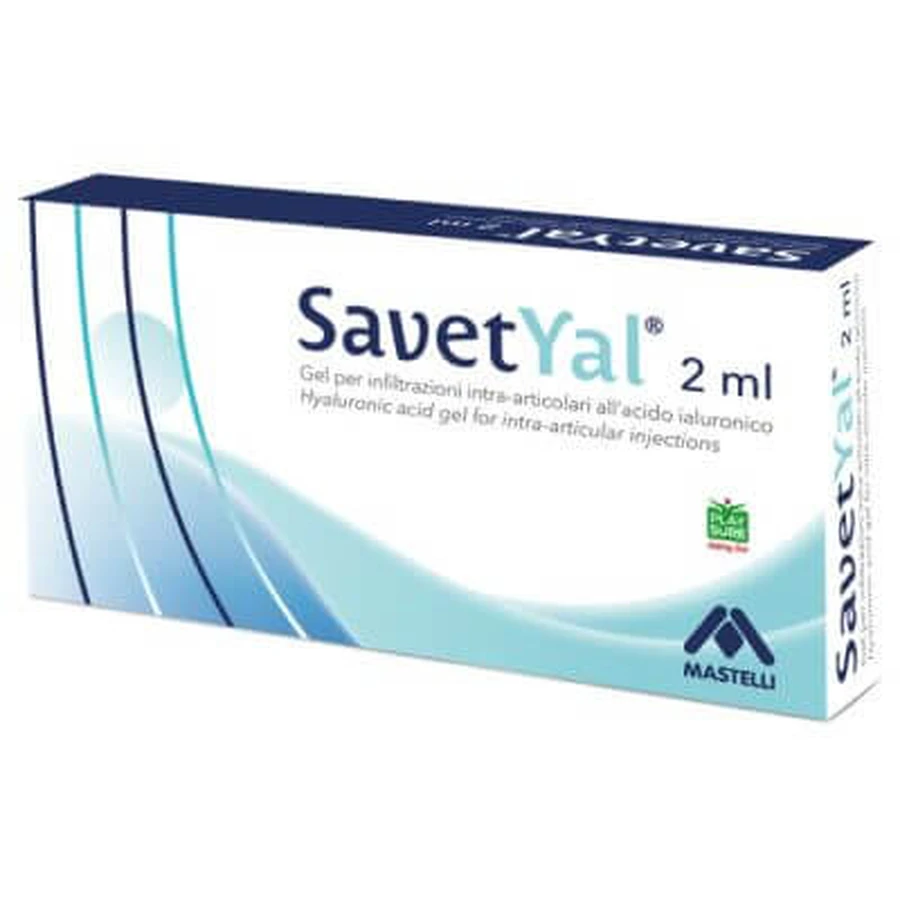 Vorgefüllte intraartikuläre Spritze savetyal Hyaluronsäure 40mg 2 ml
