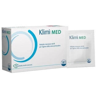 Klimi' med period cleanser 14 sterile disposable wipes