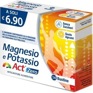 Magnesium und Kalium Act Zero 14 Portionsbeutel
