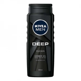 Men's Shower Gel Deep Black, 500 ml, Nivea