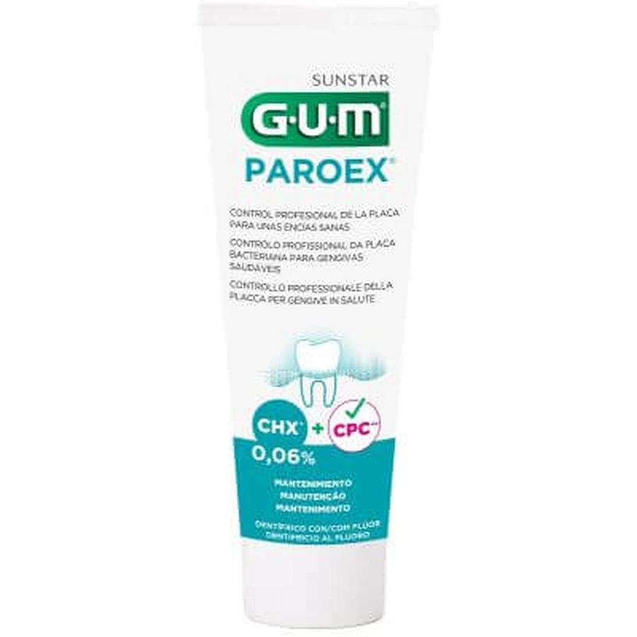 Goma paroex 0,06 chx pasta dentífrica fluorada 75 ml