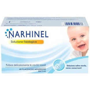 Kochsalzlösung für Nasensauger narhinel 60 Fläschchen à 5 ml