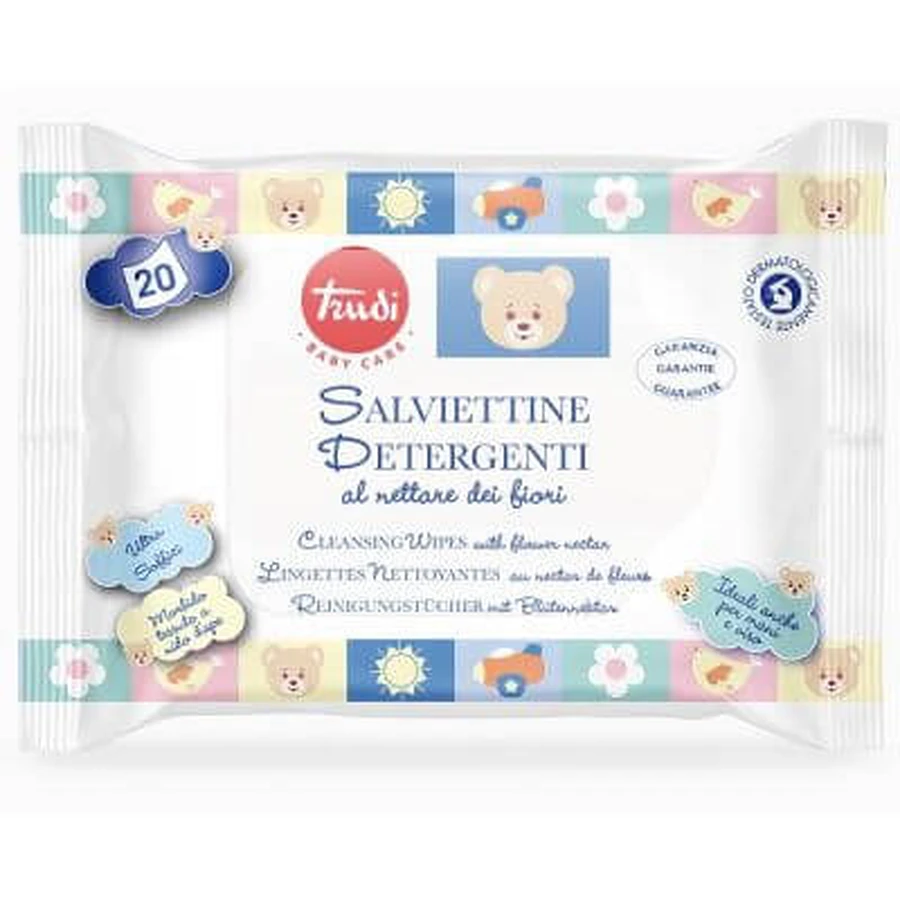 Trudi baby care toallita limpiadora 20 piezas