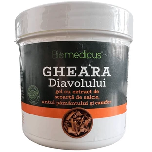 Gel de uña del diablo con extracto de corteza de sauce, Dioscorea communis y alcanfor, 250 ml, Biomedicus