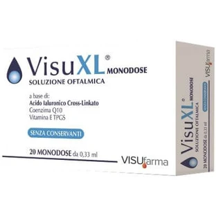 Visuxl solution ophtalmique 20 récipients unidoses 0,33 ml