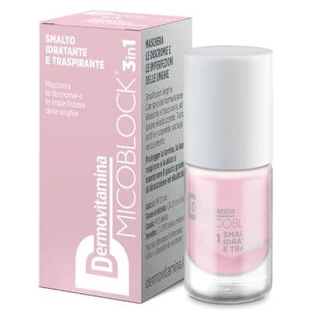 Dermovitamin micoblock 3-in-1 feuchtigkeitsspendender und atmungsaktiver Nagellack hellrosa 5 ml