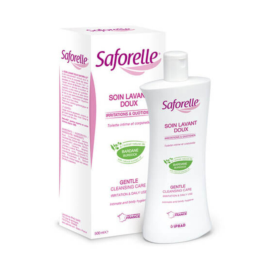 Gel de soin intime et corporel à l'extrait de bardane Saforelle, 500 ml, Laboratoires Iprad