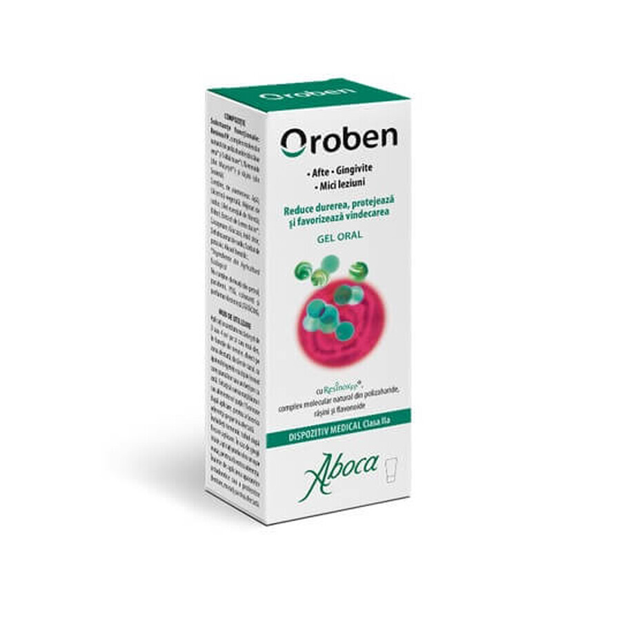Oral gel for canker sores Oroben, 15 ml, Aboca