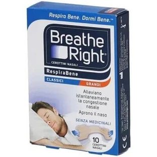 Parches nasales Classic Correct Breathing grandes 10 piezas