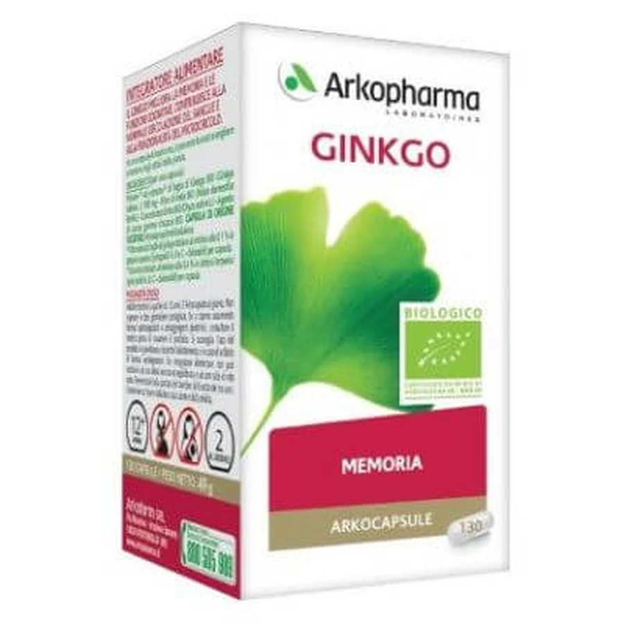 Arko ginkgo bio capsules 130 capsules