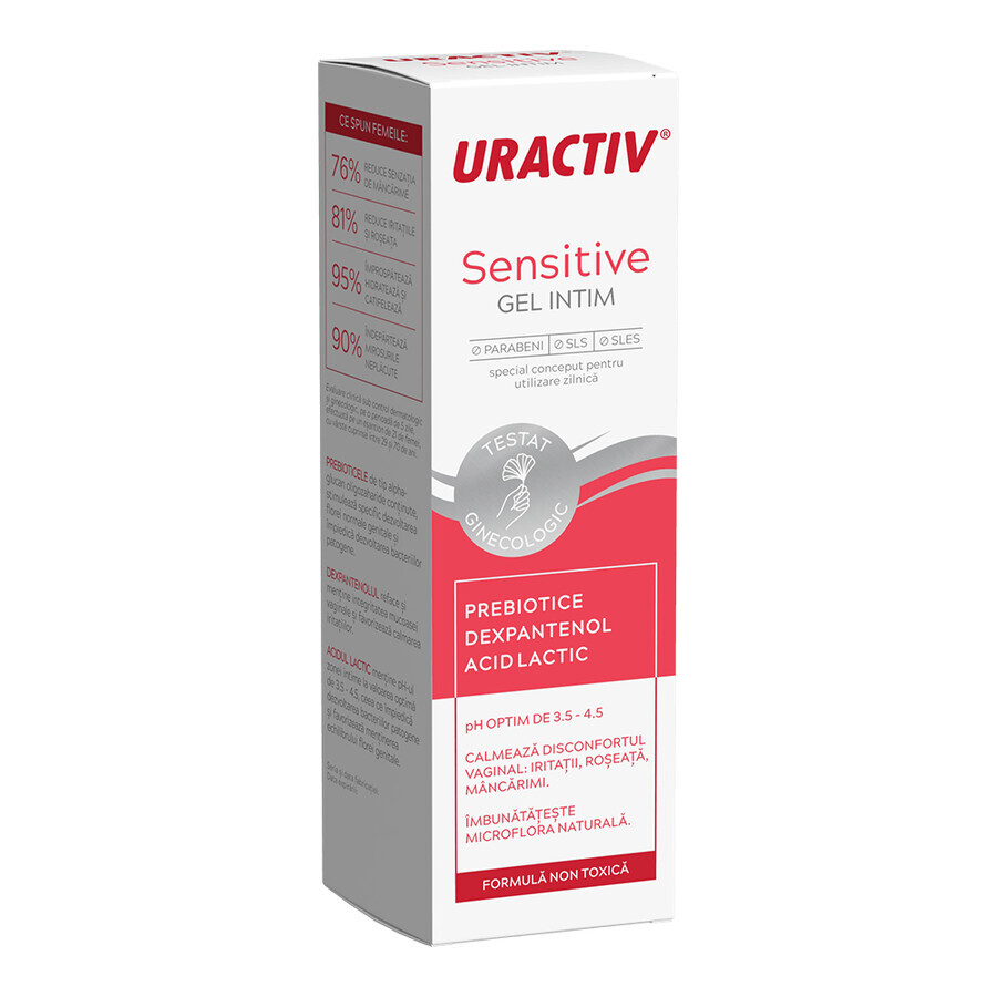 Uractiv Sensitive Intimate Gel, 200ml, Fiterman