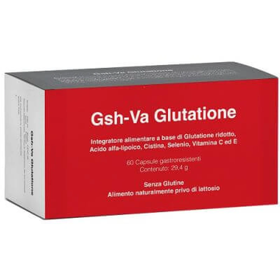 Gsh-va glutatión 60 cápsulas gastrorresistentes 490 mg