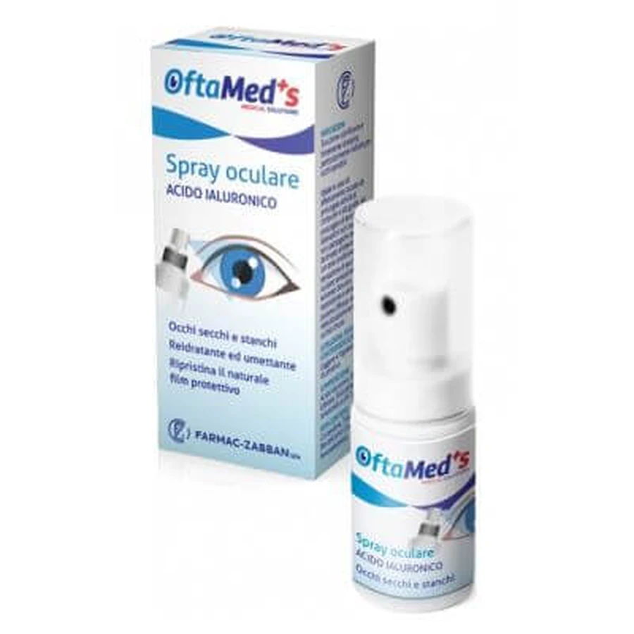 Oftamed's culare spray ojos secos y cansados acido hialuronico 10 ml