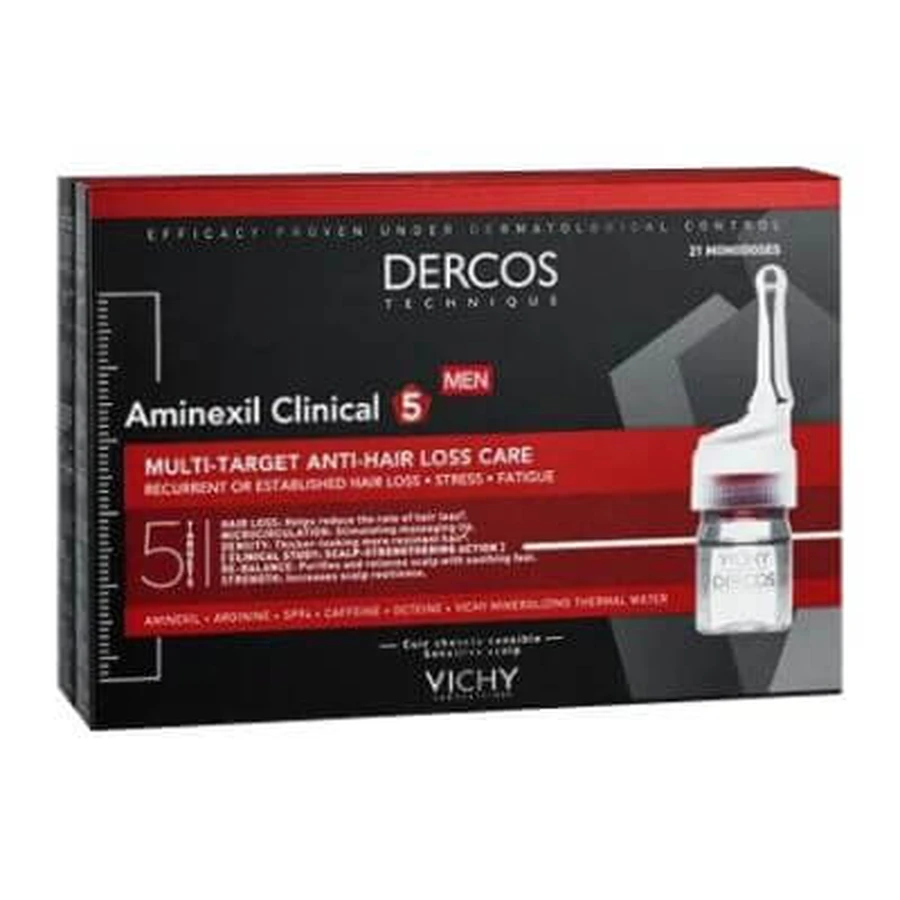 Dercos aminexil injectieflacons 42 mannen 6 ml