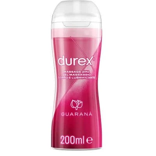 Durex Massage 2 in 1 lichaamsmassage gel en glijmiddel met guarana 200 ml