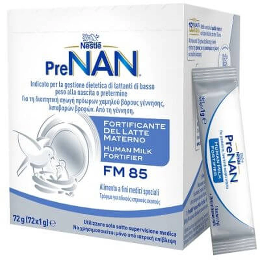 Prenan leche materna fortificante fm85 72 sobres x 1 g