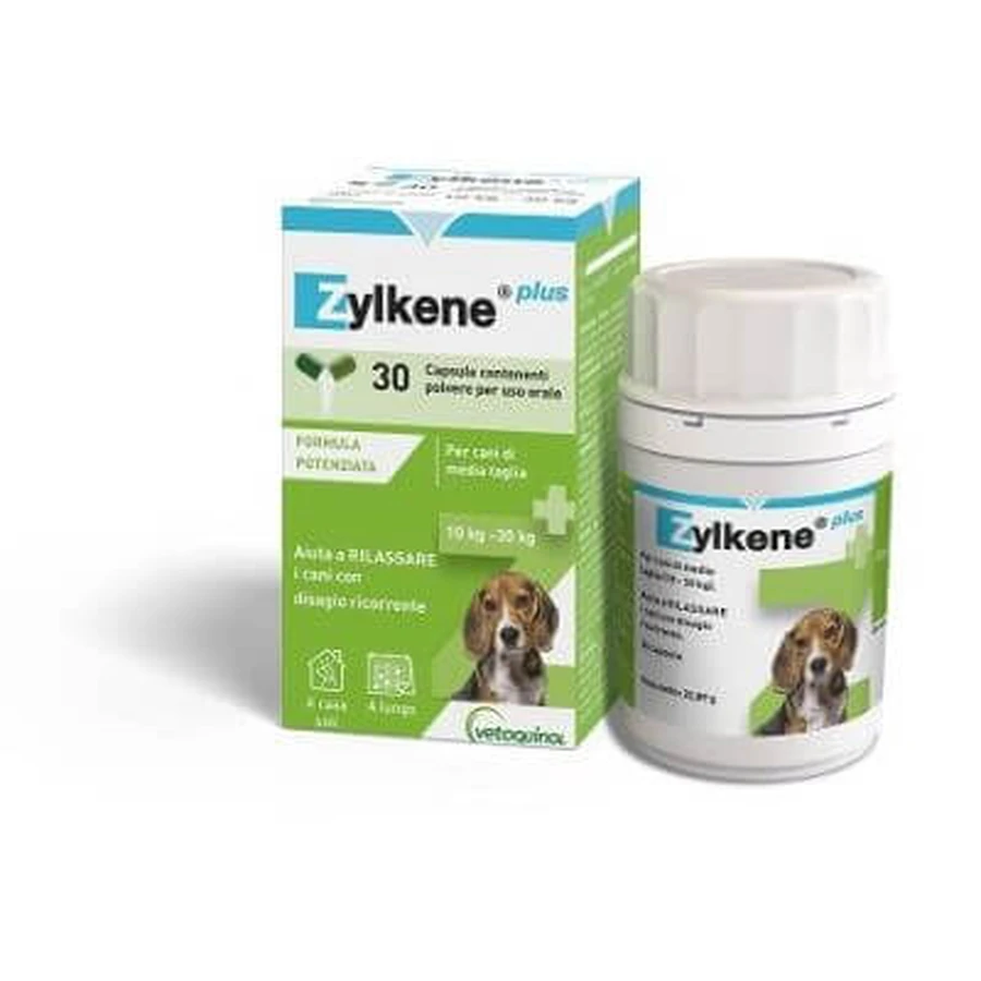 Zylkene plus dogs 10-30 kg 30 capsules
