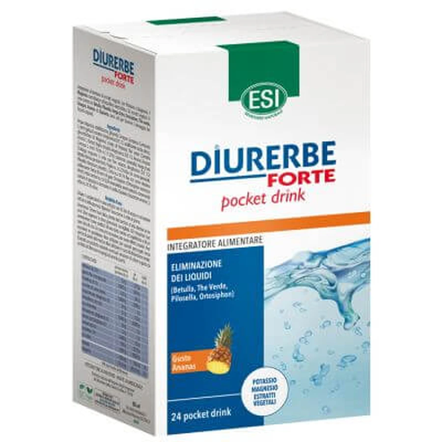 Esi diurerbe forte bebida de bolsillo de piña 24 x 20 ml