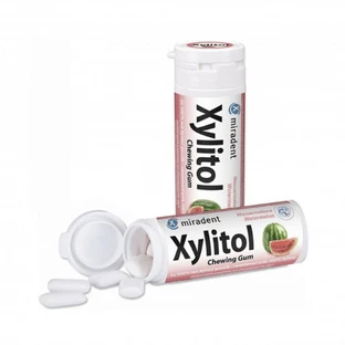 Chicle de sandía sin azúcar con xilitol, 30 g, Hager