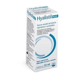 Hyalistil plus colirio ácido hialurónico 0,4% ginkgo biloba + arándano + hinojo + centella asiática agua destilada 10 ml