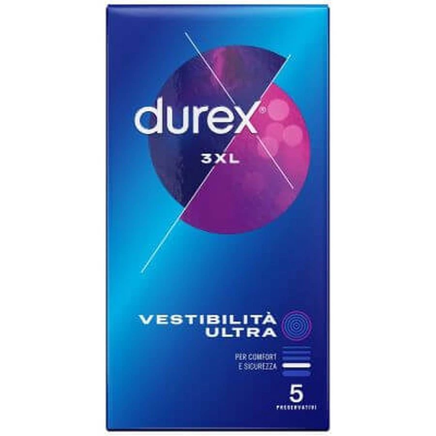 Durix 3xl ultra fit 5-piece condom