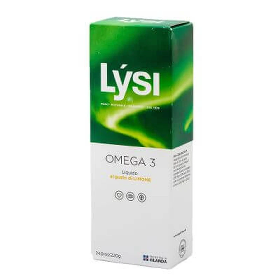 Lysi omega3 liquid lemon 240 ml