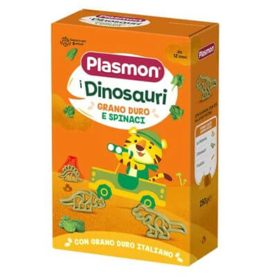 Plasmon makaron dinozaur ze szpinakiem 250 g: ceny i cechy