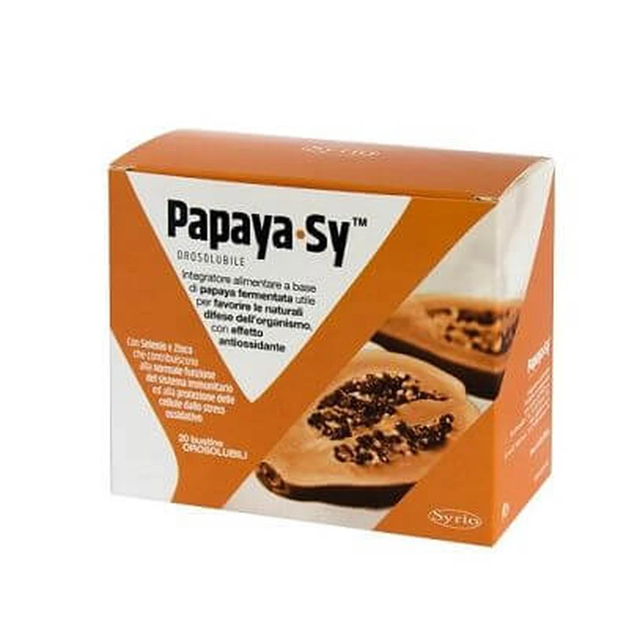 Papaya-sy 20 sobres 92 g polvo soluble por vía oral